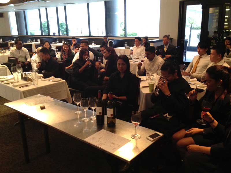 The Morton's Steakhouse at the Mandarin Oriental Hotel Singapore